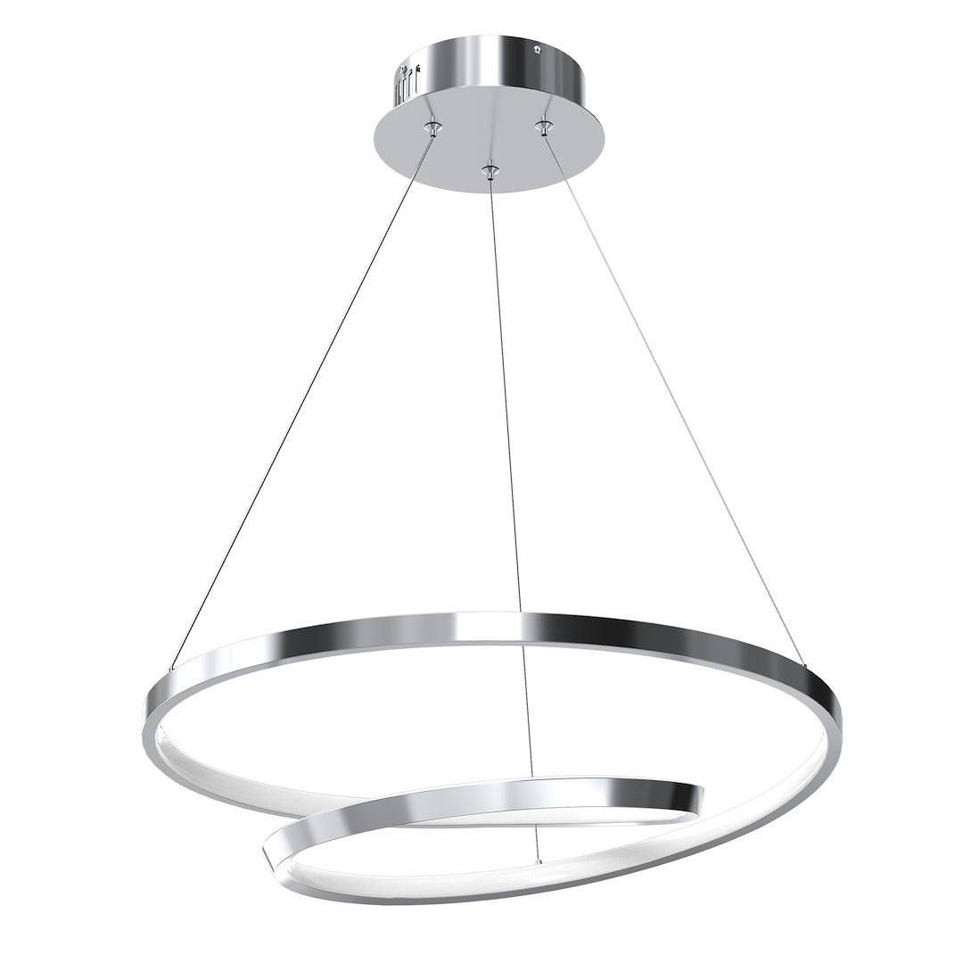 Lustra suspendata LUCERO crom 48W LED