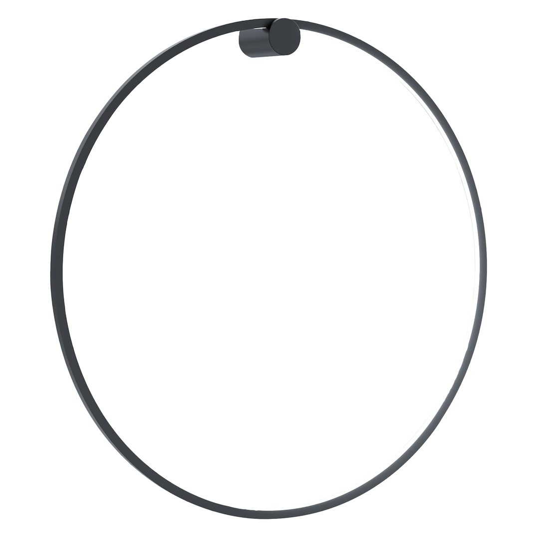 Aplica de perete in forma de cerc LED Saturno negru 46W
