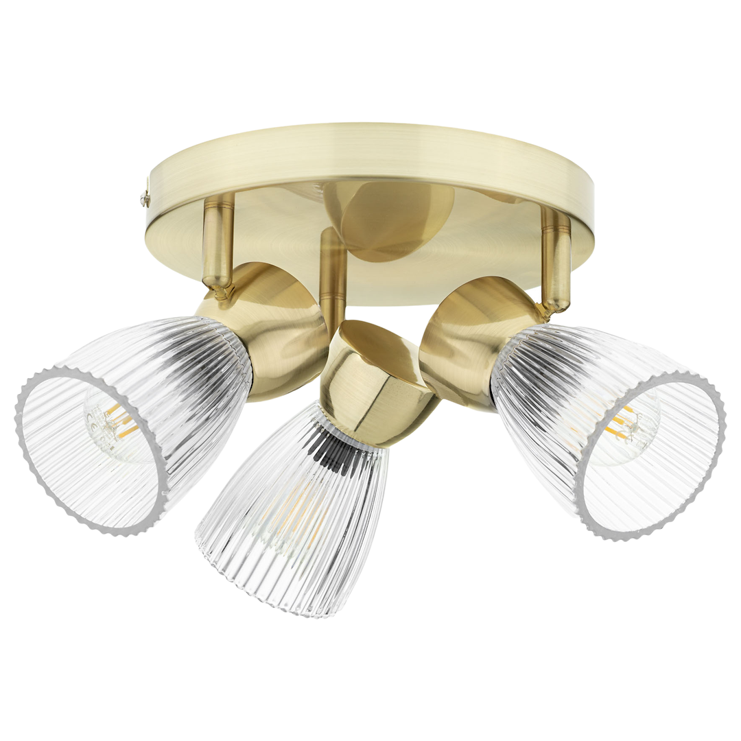 Plafoniera BEST GOLD 3xE14 (baza rotunda)