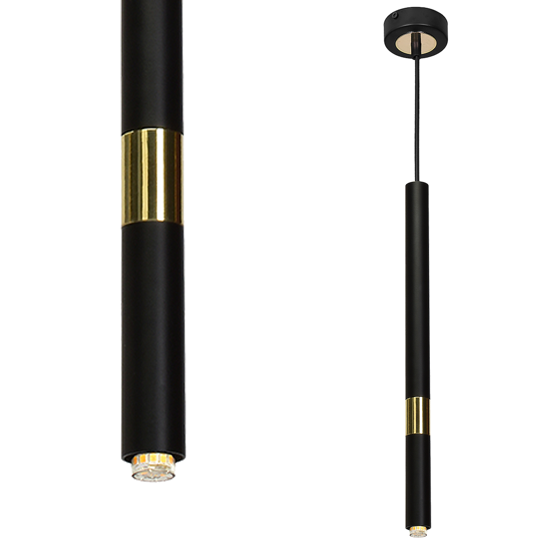 Pendul MONZA BLACK/GOLD 1xG9 8W