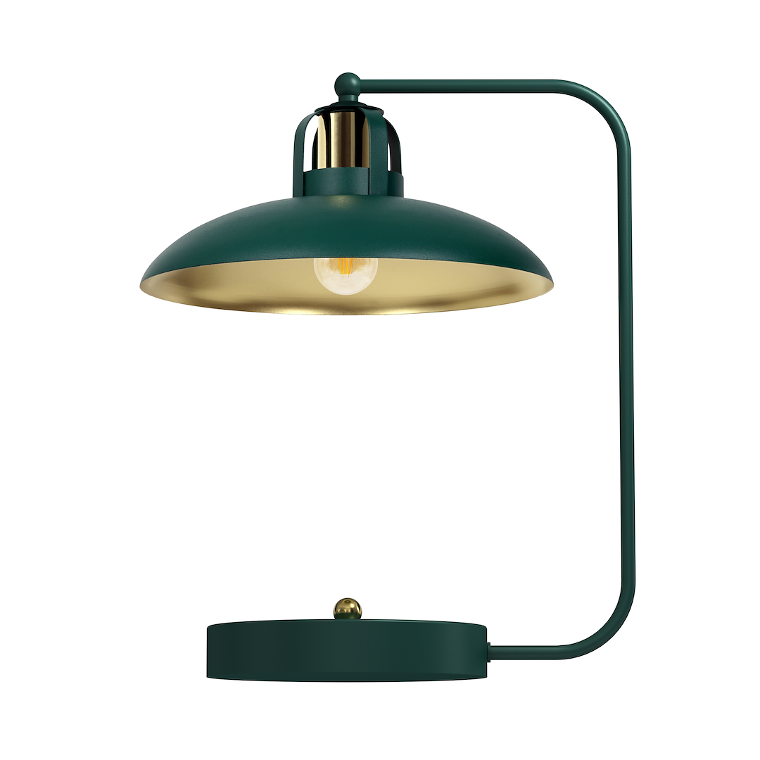 Lampa de birou Felix Green / auriu 1xE27