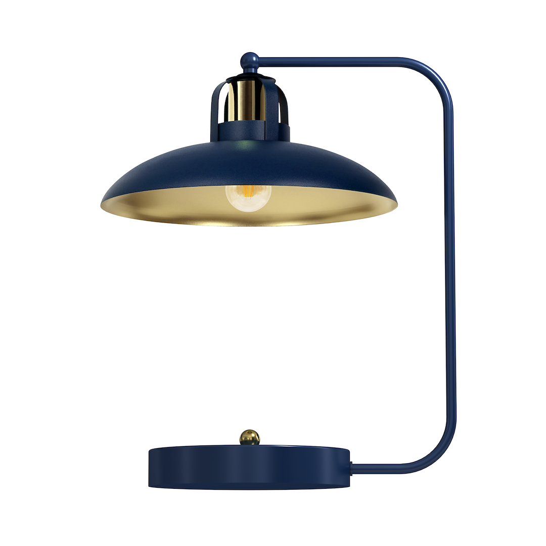 Lampa de birou Felix bleumarin / Aur 1xE27