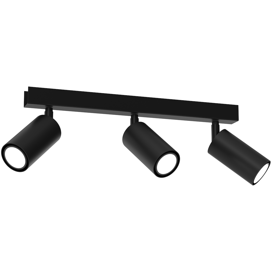 Plafoniera HUDSON BLACK 3xGU10
