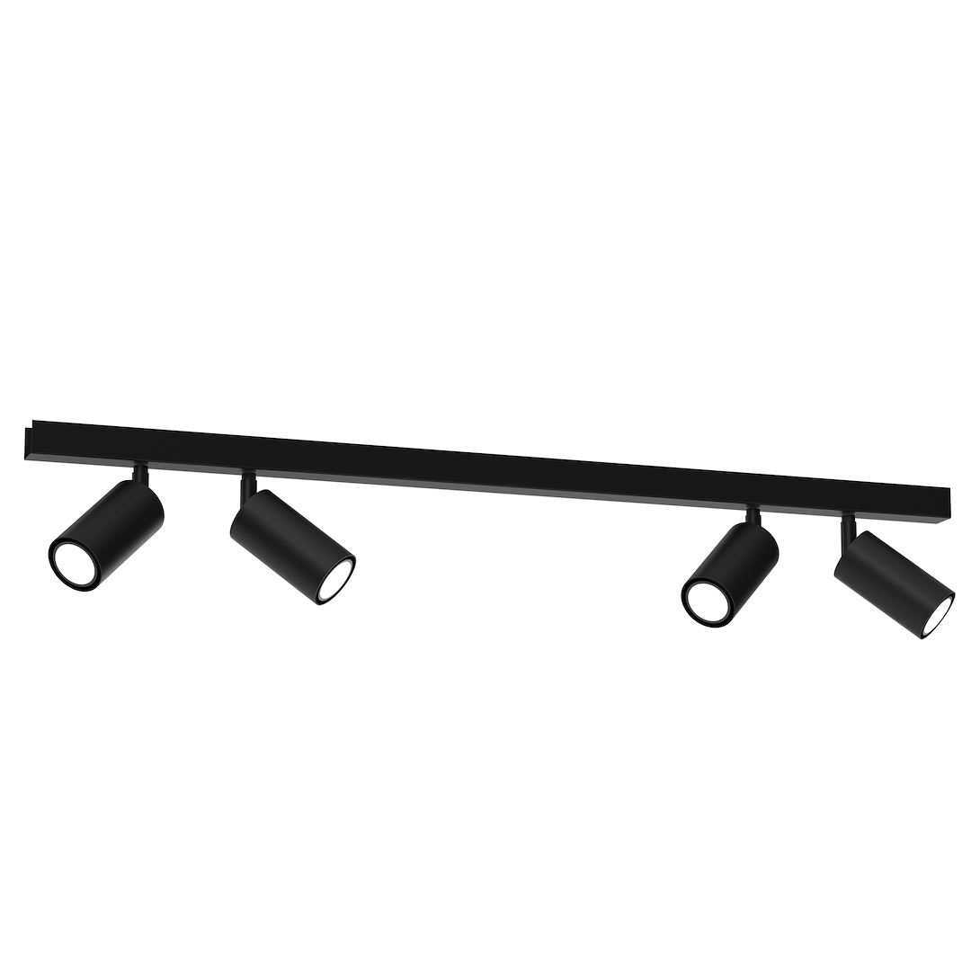 Plafoniera HUDSON BLACK 4xGU10