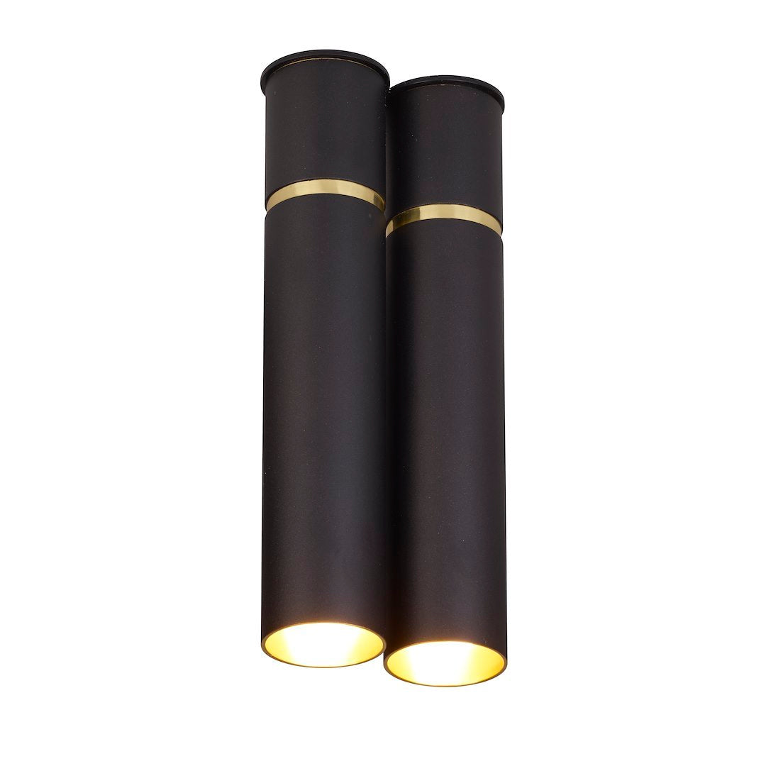 Spoturi negre cu auriu LYNX 2xE14