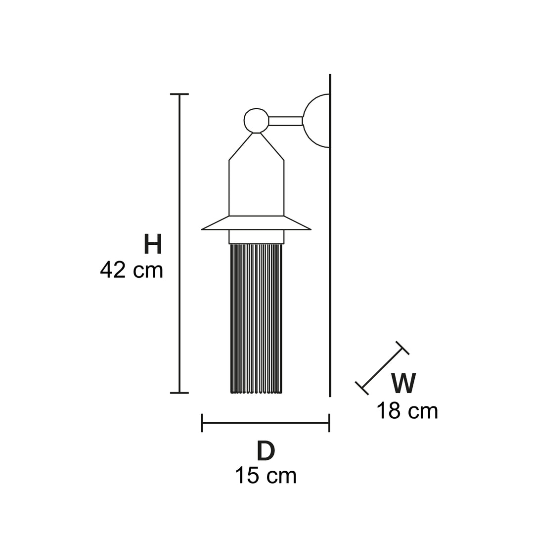 Aplica de perete tip pendul Nappe App N2