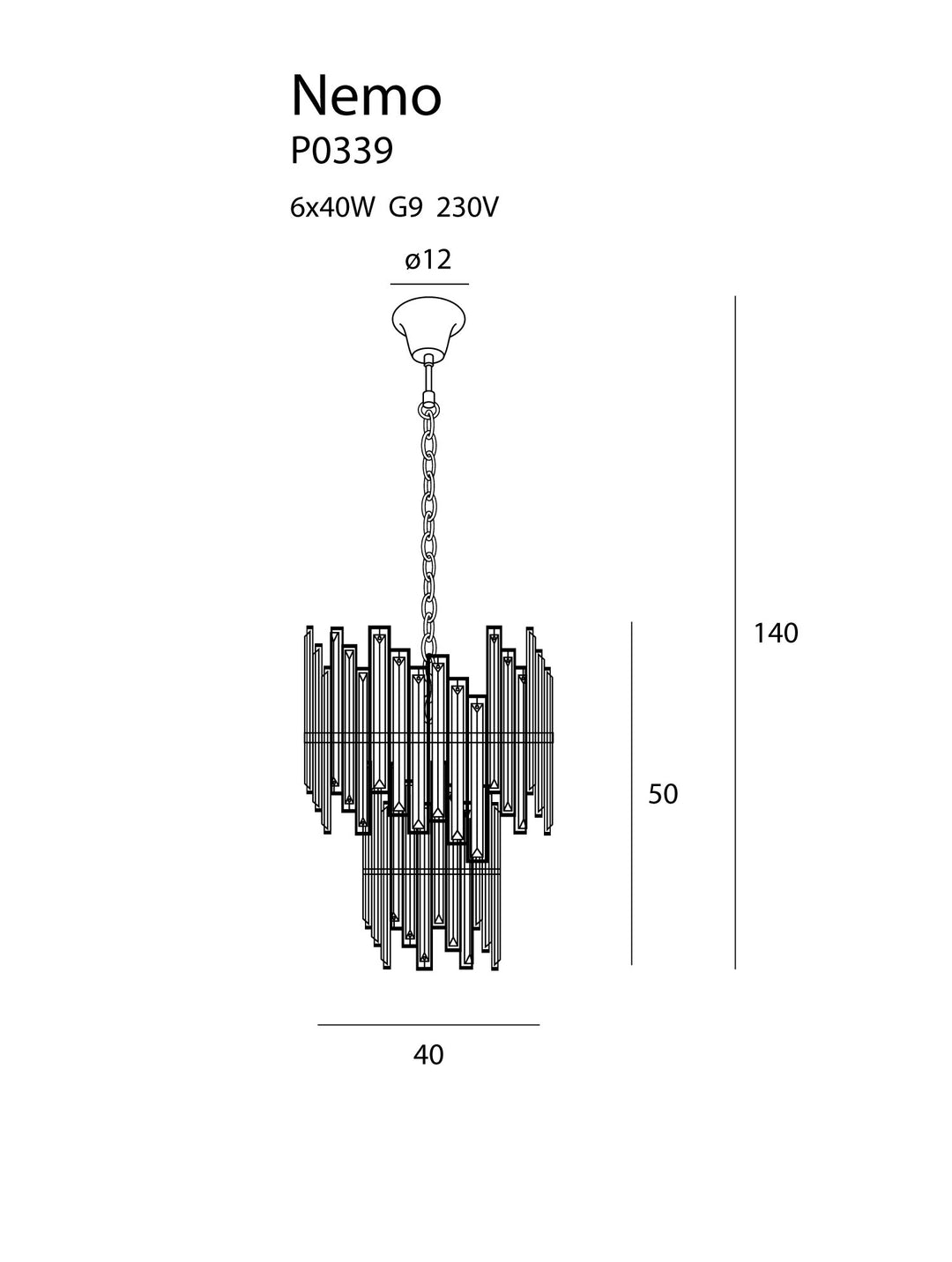 Candelabru Nemo Maxlight P0339