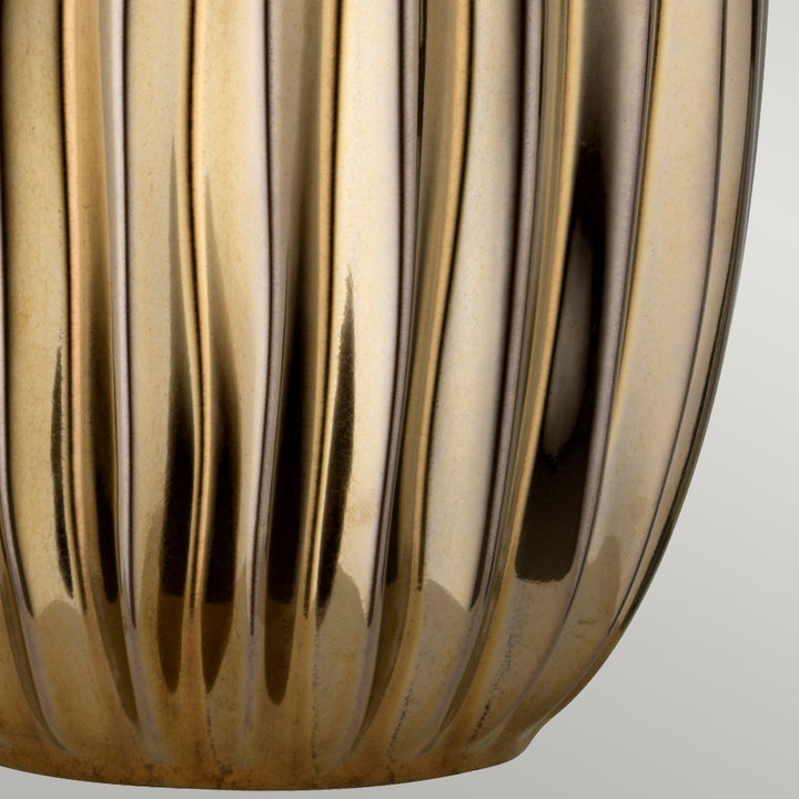 Lampa de masa Newham 1 lt bronz Ceramic / Pearl shade