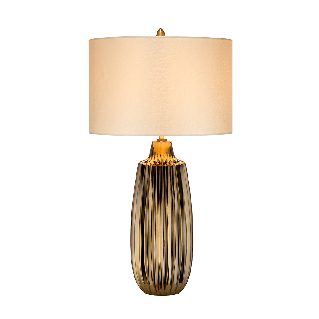 Lampa de masa Newham 1 lt bronz Ceramic / Pearl shade