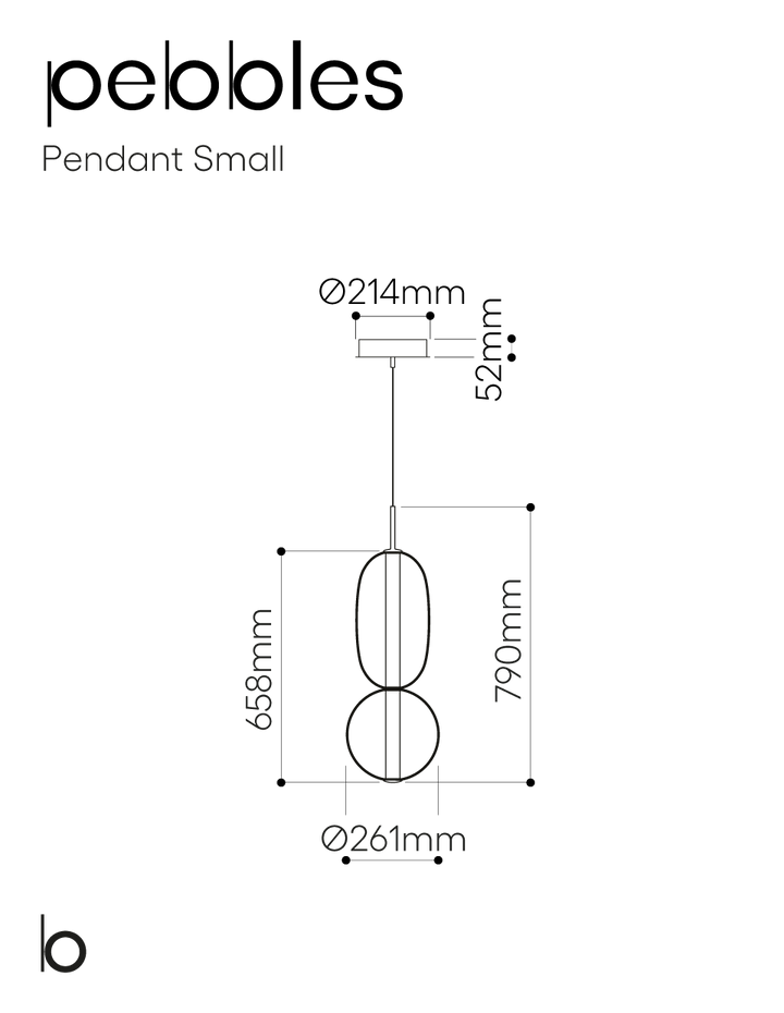 Pendul Pebbles Bomma