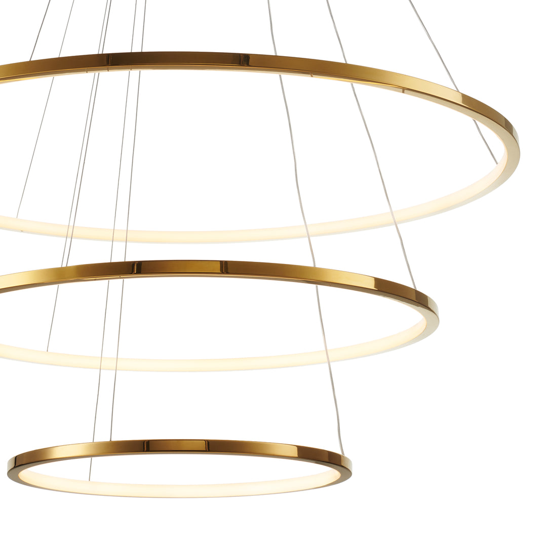 Lustra led cu trei cercuri CIRCLE SLIM by Step into design