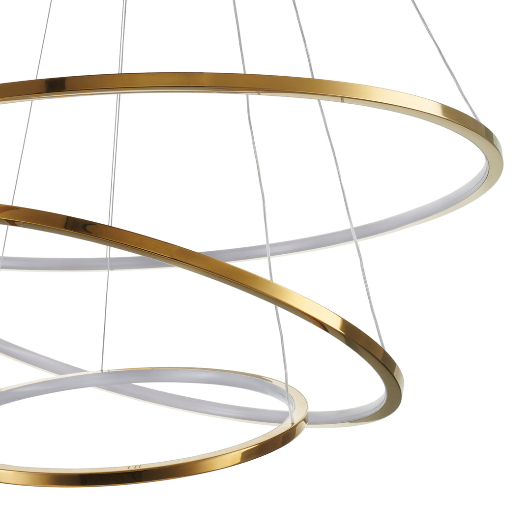 Lustra led cu trei cercuri CIRCLE SLIM by Step into design