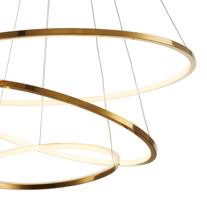 Lustra led cu trei cercuri CIRCLE SLIM by Step into design