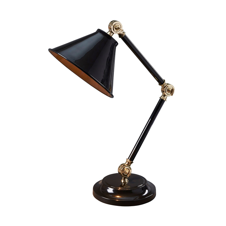 Lampa de masa Provence Element 1 lt negru/alama polisata