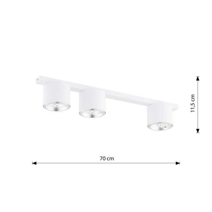 Plafoniera moderna lineara Nano 3 by Emibig