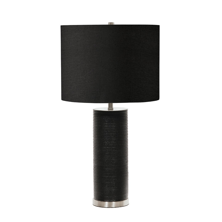 Lampa de masa Ripple 1 lt negru cu nuanta de negru