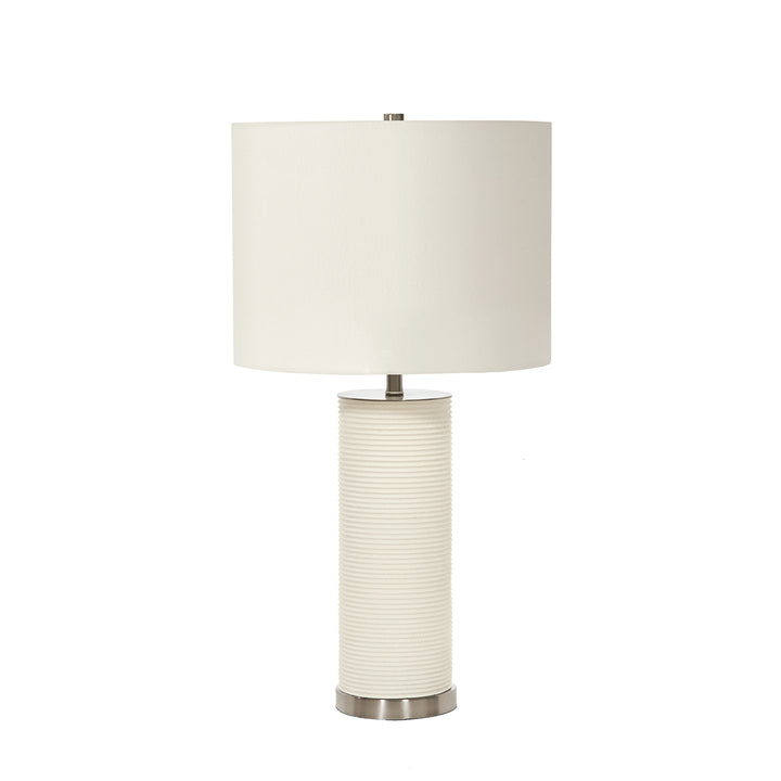 Lampa de masa Ripple 1 lt alb cu nuanta de alb