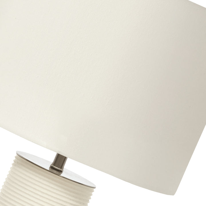 Lampa de masa Ripple 1 lt alb cu nuanta de alb