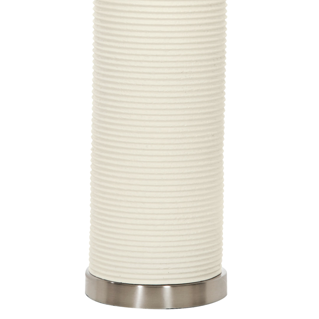 Lampa de masa Ripple 1 lt alb cu nuanta de alb
