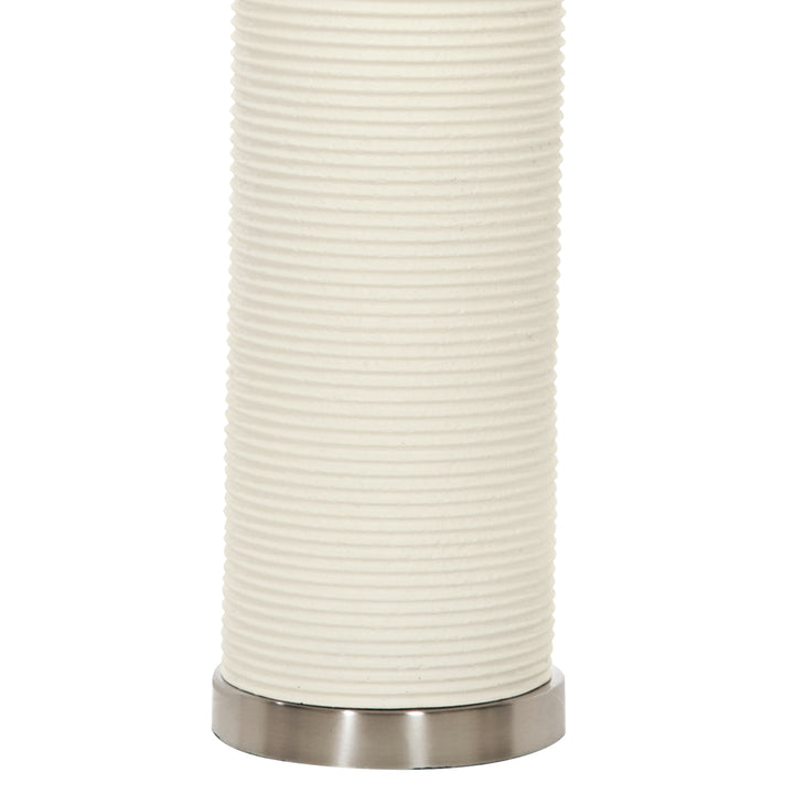 Lampa de masa Ripple 1 lt alb cu nuanta de alb