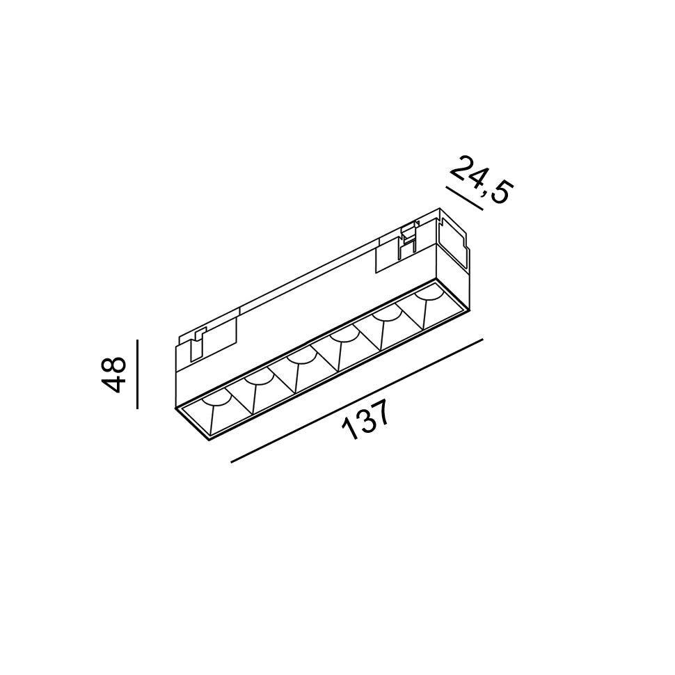 Iluminat linear pentru sina In_Line Track S by LTX