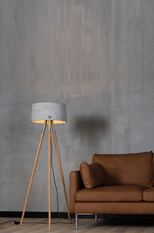 Lampadar cu abajur din beton Talma by LØFTLIGHT