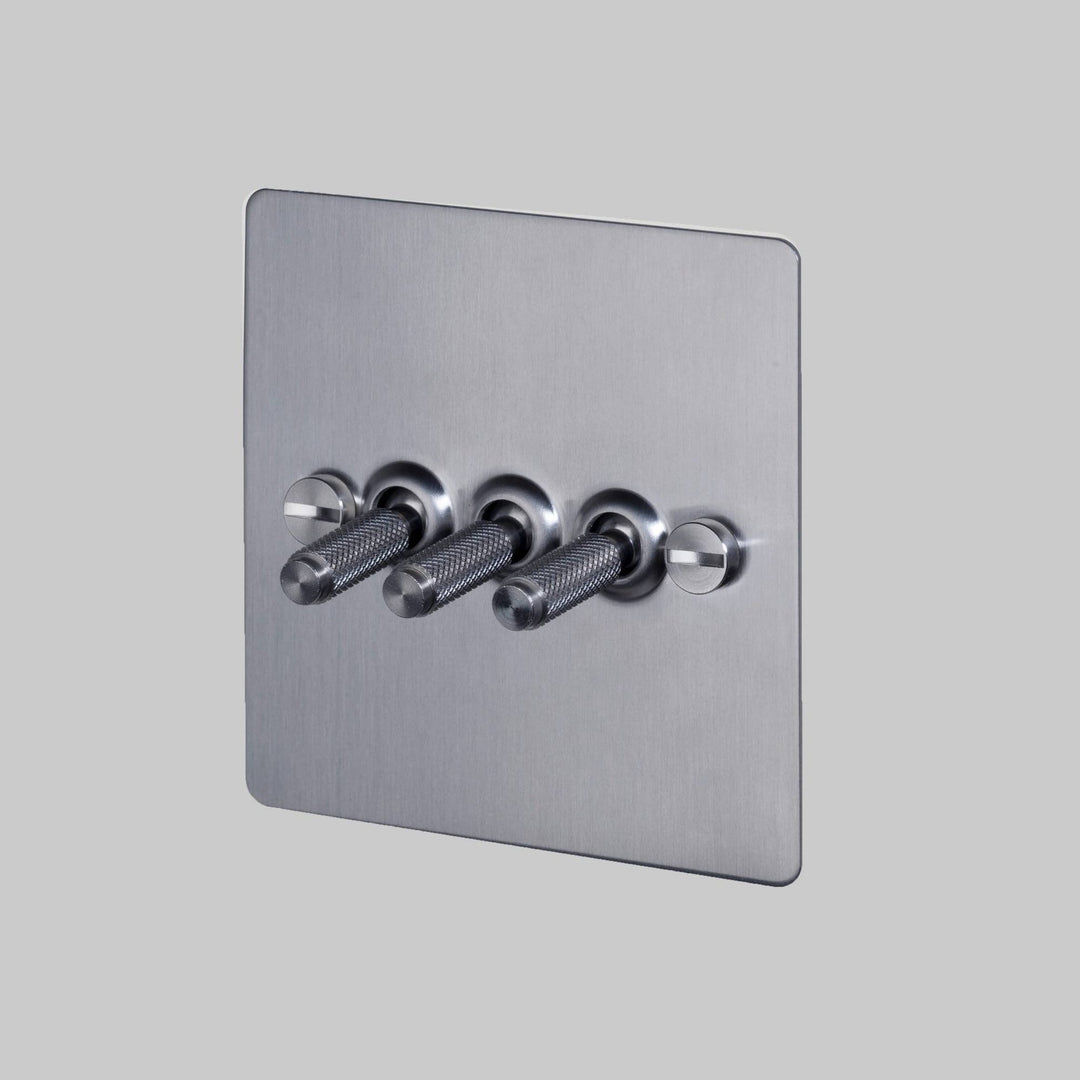 Intrerupator inox 3G Toggle Cross Buster + Punch