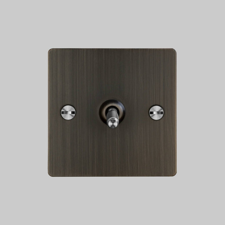 Intrerupator bronz cap scara 1G Toggle Cross Buster + Punch