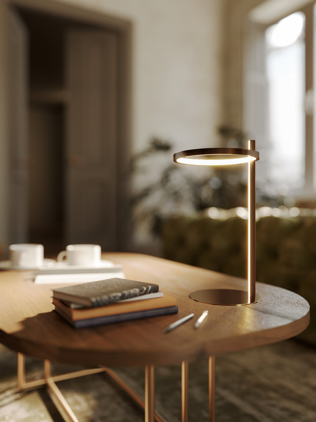 Lampa de masa Lozanna Brushed Bronze T0062 by Maxlight