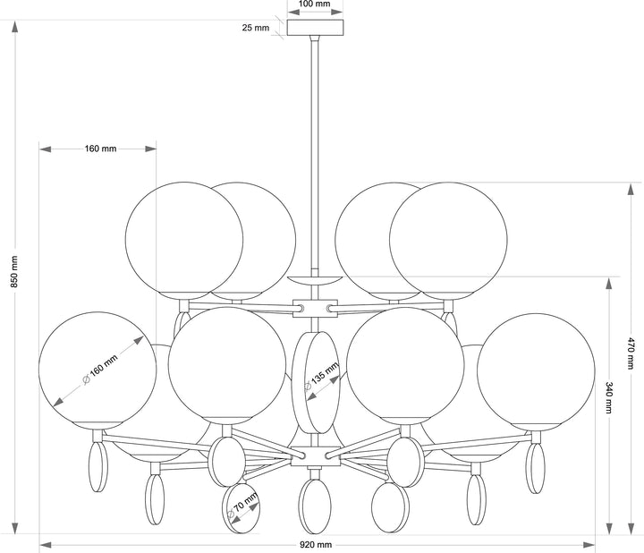 Candelabru Dimaro 8+4 Kutek