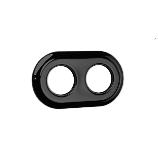 Rama ceramica incastrata dubla neagra
