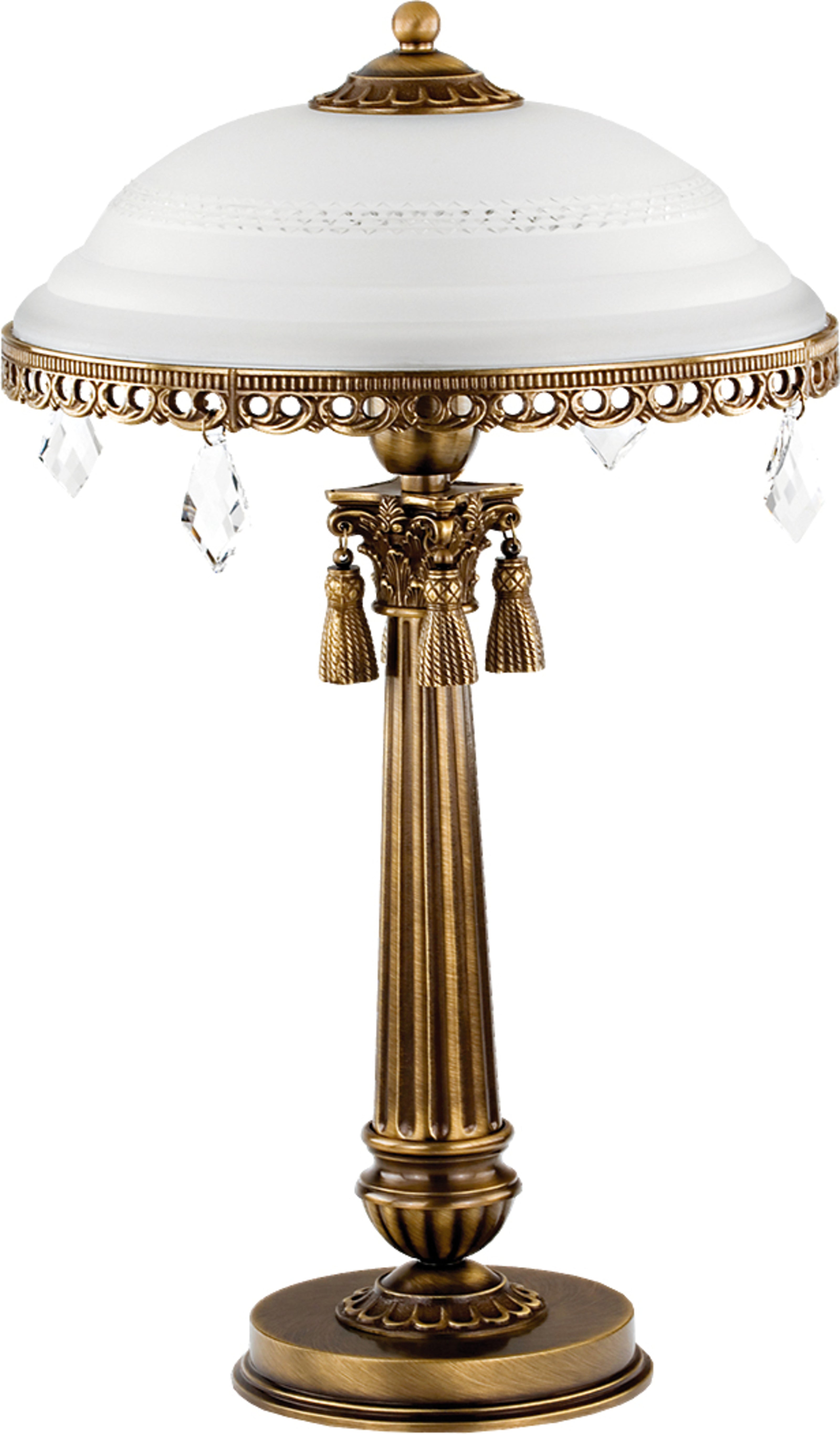 Lampa de masa cu abajur de sticla Roma Kutek