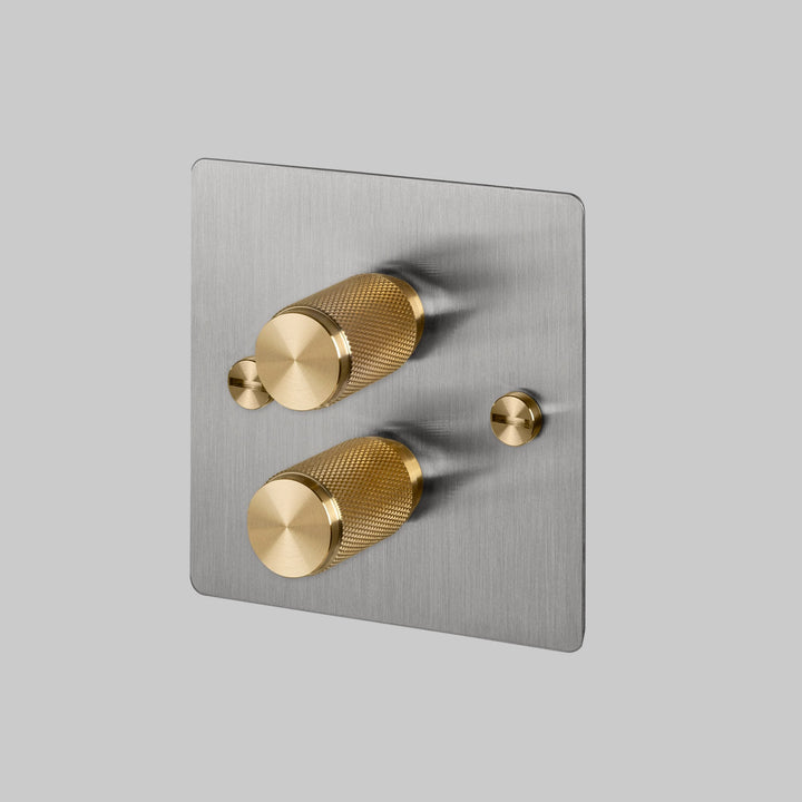 Intrerupator cu variator / dimmer 2G STEEL - Buster & Punch