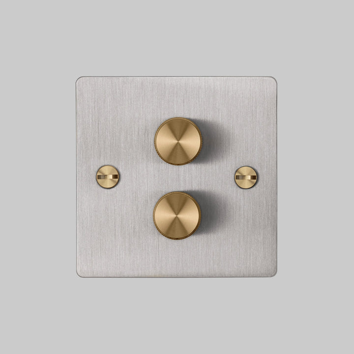Intrerupator cu variator / dimmer 2G STEEL - Buster & Punch