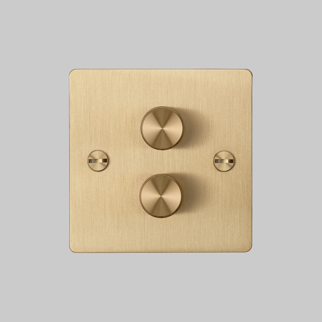 Intrerupator cu variator / dimmer 2G BRASS - Buster & Punch