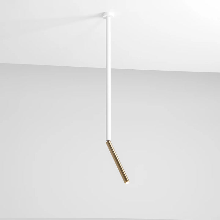 Plafoniera alb cu auriu verticala L Stick All by Aldex