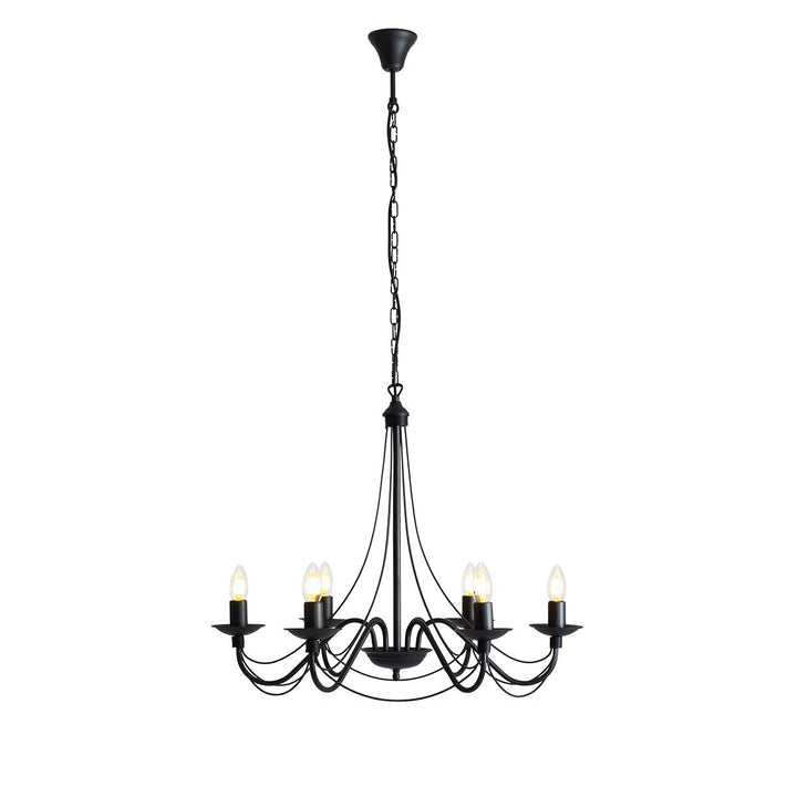 CANDELABRU 6 POINT ROZA NEGRU Aldex