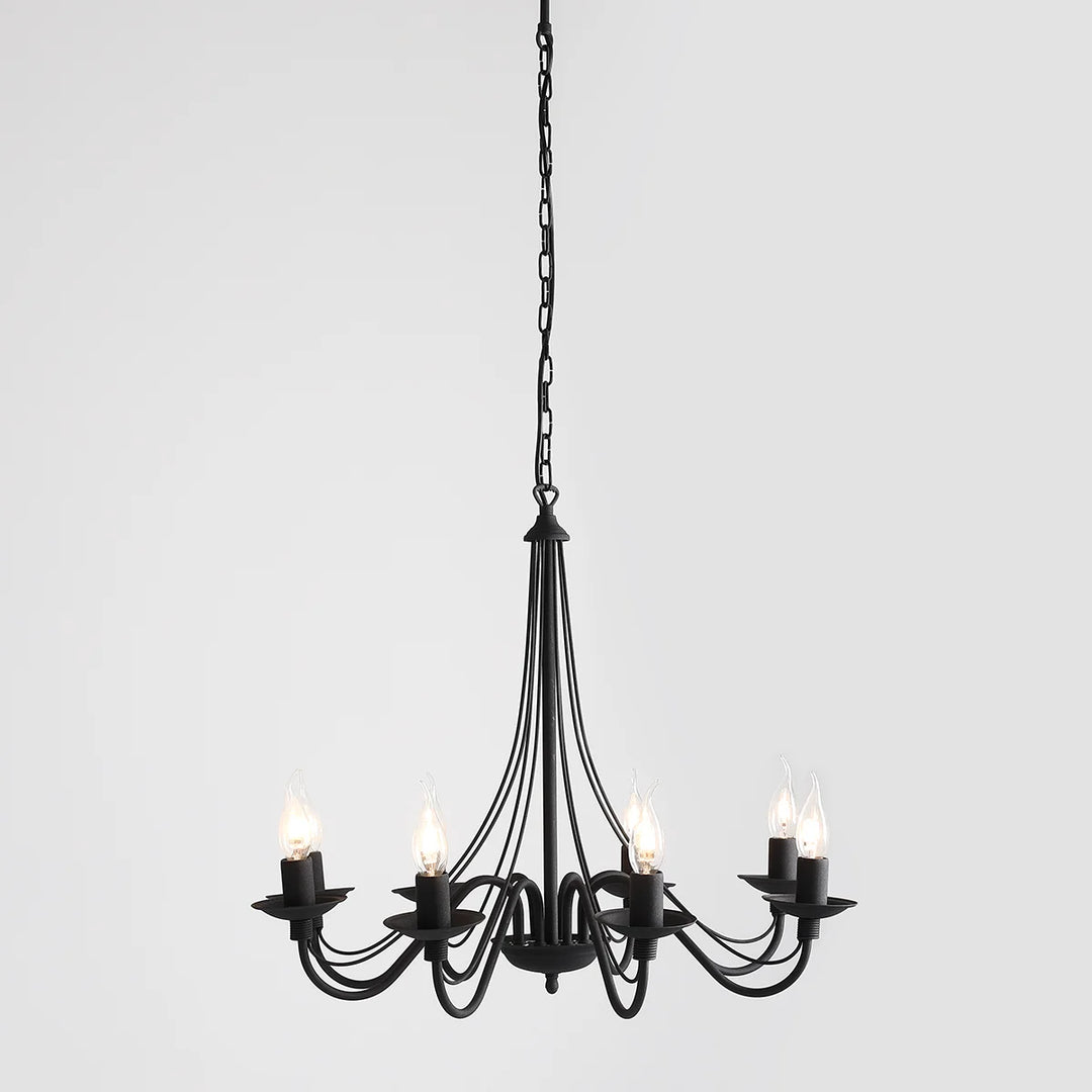 CANDELABRU 8 BECURI ROZA NEGRU Aldex