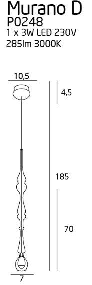 Lustra MURANO D MAXLIGHT P0248