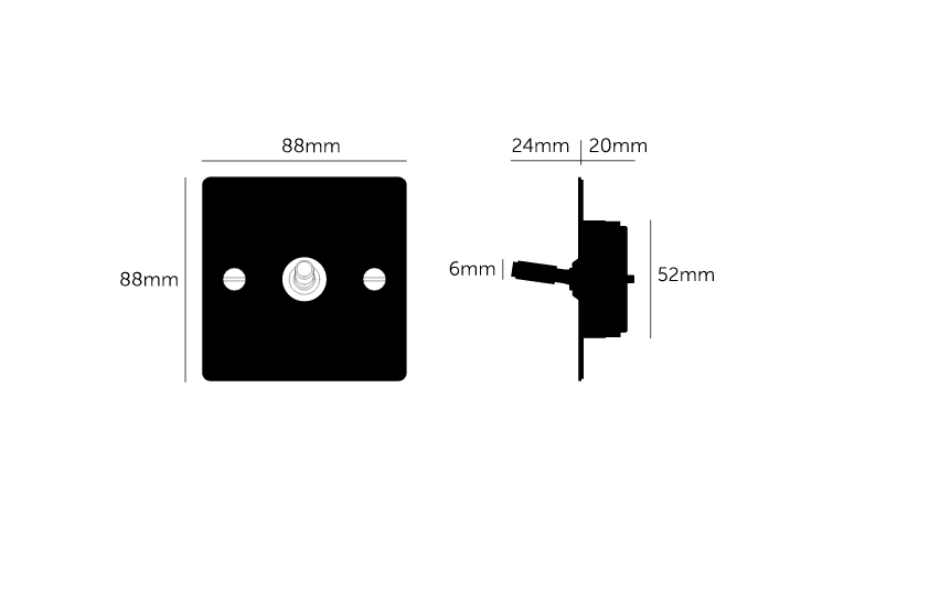 Intrerupator 1G STEEL - Buster & Punch