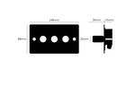 Intrerupator cu variator / dimmer 3G BLACK - Buster & Punch