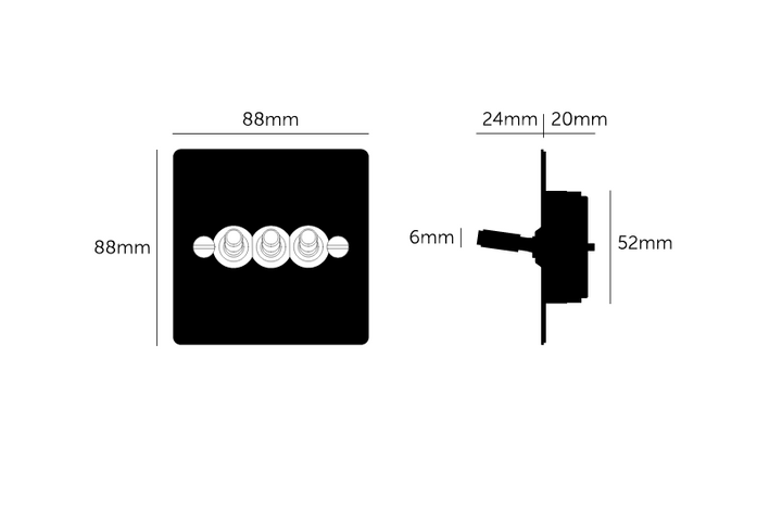 Intrerupator 3G BRASS - Buster & Punch