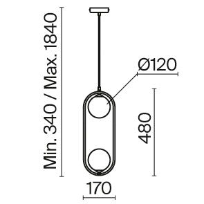 Pendul Ring Maytoni Modern MOD013PL-02BS1
