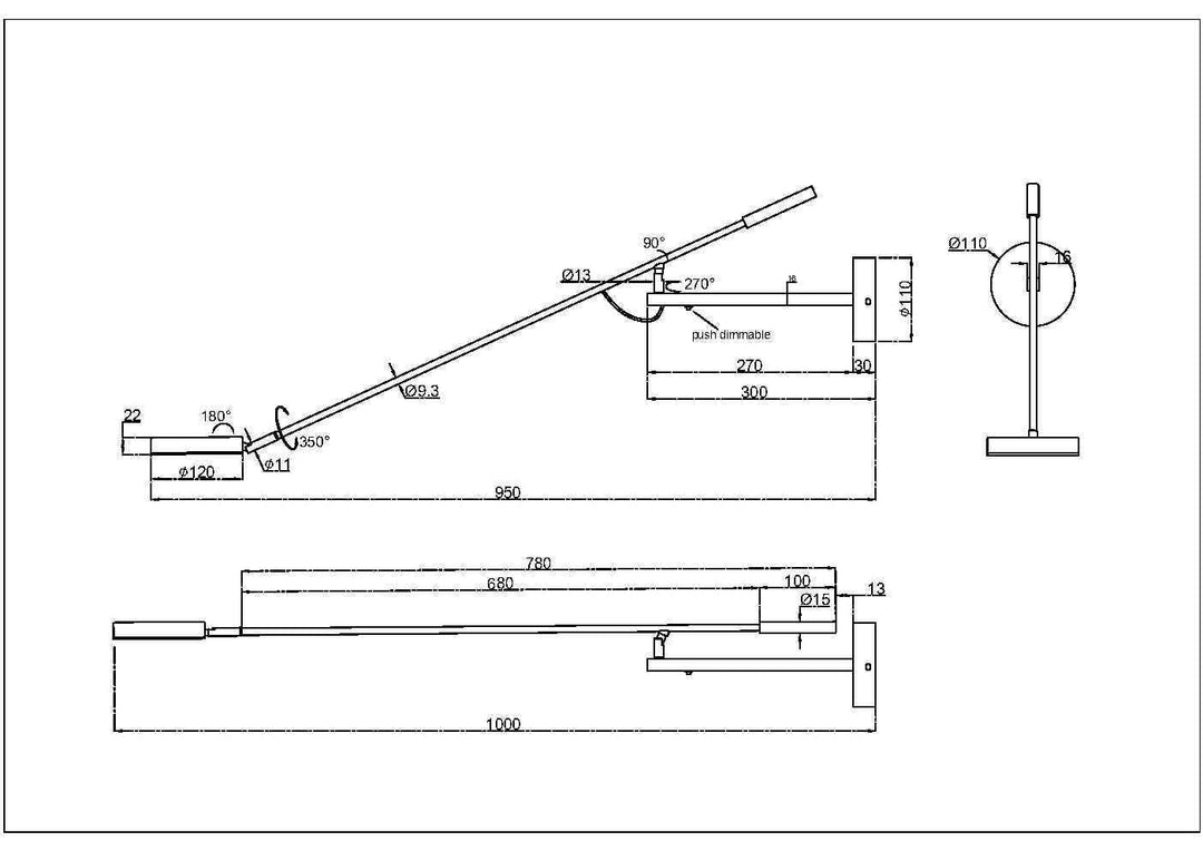 Aplica Fad Maytoni Modern MOD070WL-L6B3K