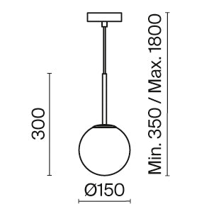 Pendul Basic form Maytoni Modern MOD321PL-01B