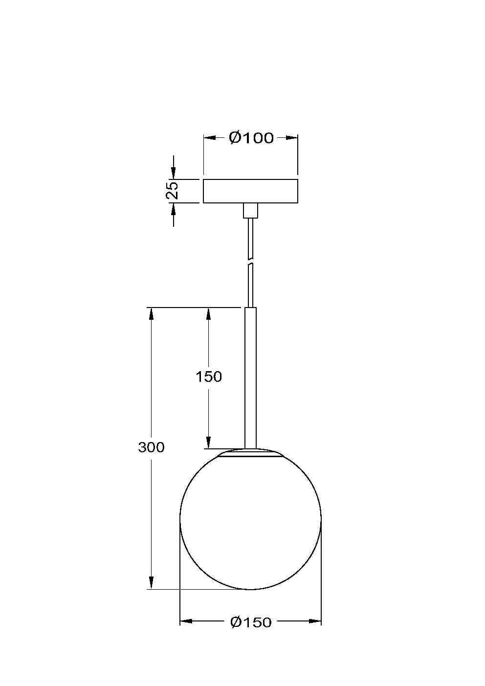 Pendul Basic form Maytoni Modern MOD321PL-01B