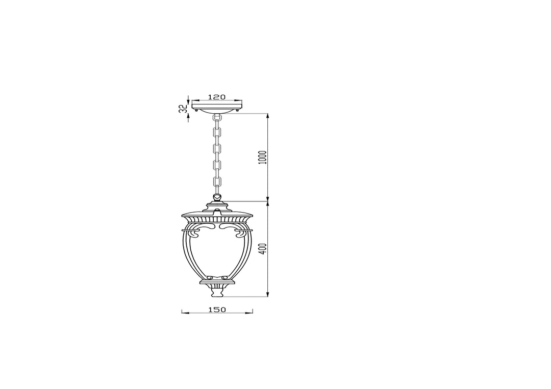 Pendul Fleur Maytoni Outdoor O414PL-01BZ