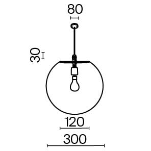 Pendul alb Erda Maytoni Outdoor O594PL-01W