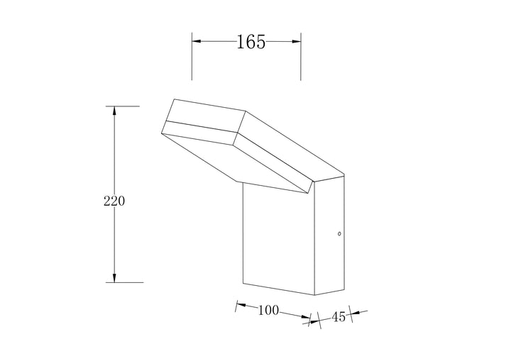 Aplica Paso Maytoni Outdoor O595WL-L12B3K