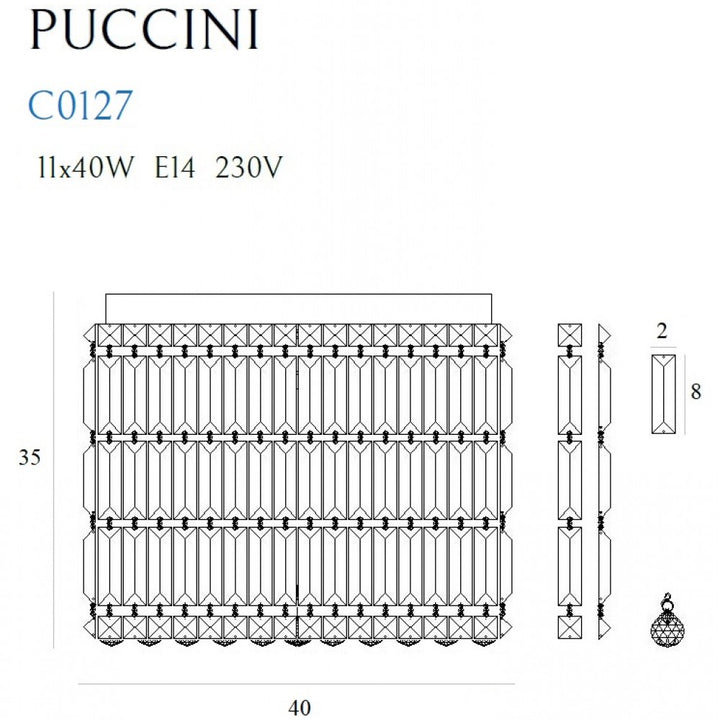 Plafoniera PUCCINI 40cm MAXLIGHT C0127